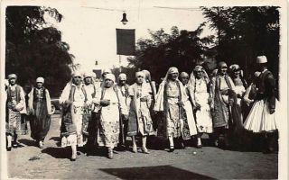 Albania - Albanian Ladies In National Costume.  Real Photo.  Publised By Matsa.