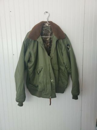 Wwii Us Army Aaf B - 10 Flight Jacket Size 52 Atf Manufactue Repo
