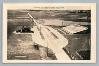 Nova Scotia Entrance Rppc Roadside Relief Map Vintage Aerial Photo 1930s