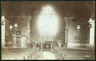 Real Photo Postcard Thornton Le Moor Church Steven Series Thirsk Posted 1907