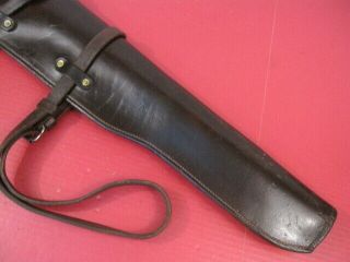 WWII US ARMY M1938 Leather Rifle Jeep Scabbard for M1 Garand Rifle - HOTZE 1942 3