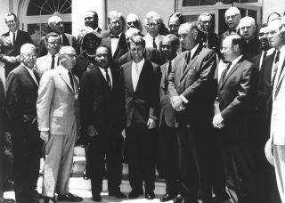 Civil Rights Leaders At White House - Martin Luther King Jr.  - Robert Kennedy Photo