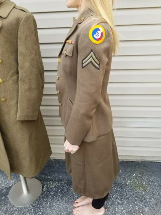 WW2 WWII US Army Women ' s Air Core WAC Complete Uniform,  Identified 2
