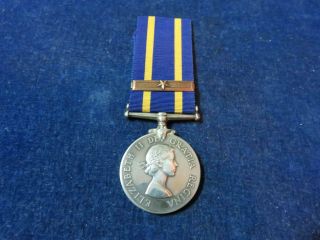 Named Orig Full Size Qe Ii Rcmp Long Service & Good Conduct Medal