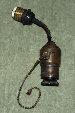 Antique Arrow Fat Boy/ Fatboy Pull Socket W/ Benjamin & Cutler - Hammer Adapters