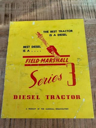 Field Marshall Series 3 Diesel Tractor Brochure