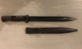 Ww2 German Mauser Bayonet W/matching Numbers And Scabbard