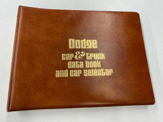 1976 Dodge Data Book Dealer Album Aspen Dart Coronet Charger D100 Monaco