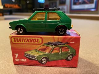 Matchbox Superfast 7 Vw Golf Green 1976