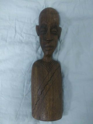 African Hand Carved Wooden Statue 14 