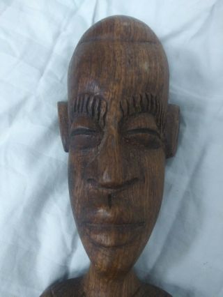 African Hand Carved Wooden Statue 14 