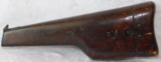 Vtg Wwi Wwii C96 German Mauser Pistol Broom Handle Wood Stock Holster