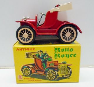 Made In Japan Antique Rolls Royce Tin Friction Car Near