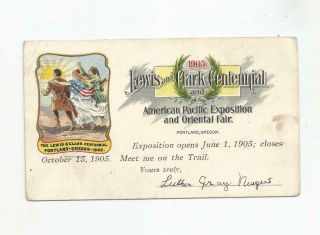 1905 Lewis And Clark Exposition Postcard,  Oriental Fair