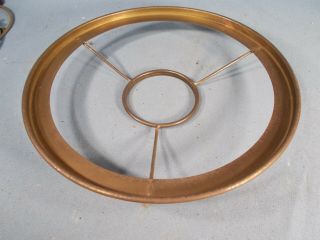 Vintage Brass 10 Inch Shade Ring Opening For Burner 3&1/16 Inches Wide