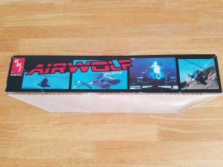 ‘airwolf’ Tv Show Helicopter Unassembled Plastic Model.