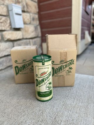 Set Of 2 Mountain Dew Dewshine 25 Oz Limited Edition Collectible Glass Jug