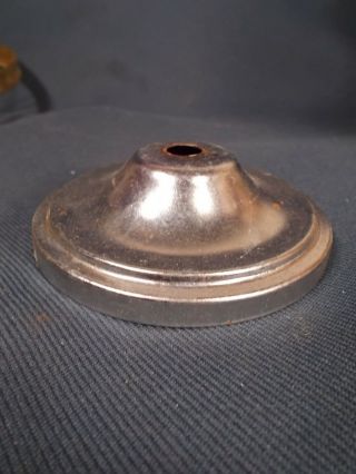 3.  5 Inch Nickel Patina Heat Cap For Old & Glass Shades