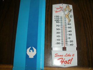 Vintage Metal Marilyn Monroe Some Like It Hot Thermometer 7 " X 2.  5 "