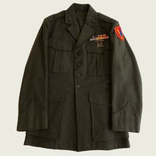 Ww2 Named Marine Corps Wia Uniform - Iwo Jima Wwii Usmc World War 2 Tunic Medal