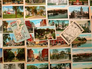 52 Postcards All from AUGUSTA Maine ME Kennebec Co Hartford Fire Station 1918 4