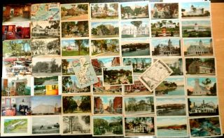 52 Postcards All from AUGUSTA Maine ME Kennebec Co Hartford Fire Station 1918 5