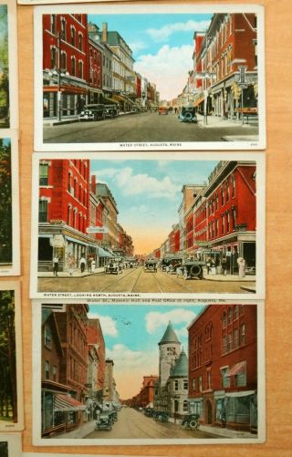 52 Postcards All from AUGUSTA Maine ME Kennebec Co Hartford Fire Station 1918 6