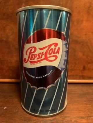 Vintage 1960s Pepsi - Cola Steel/aluminum Pull Tab Soda/pop 12oz Can