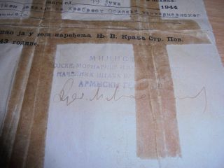 General Draza Mihajlovic Signature Serbia Chetnik Ravna Gora Wwii (d)