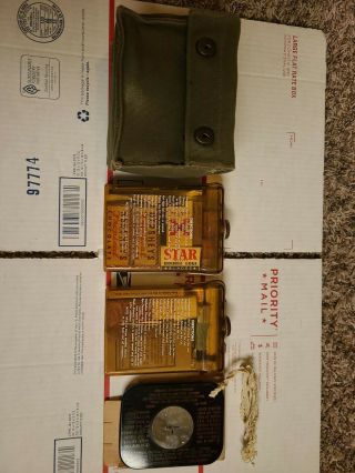 Ww2 Usaaf Air Crew Emergency Survival Belt Kit With Containers Mirror