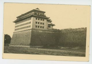 1910s Rppc Postcard China Peking Peiping Deshengmen Archery Tower Photograph