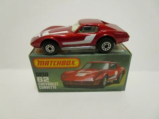 1979 Matchbox Superfast No.  62 Chevrolet Corvette