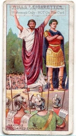 383 Ad Magnus Maximus Emperor Of Britannia And Gaul 100,  Y/o Trade Card