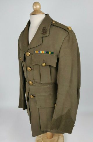 British Royal Army Medical Corps Major Rank Service Dress Tunic Wwi Ww1 Ribbons