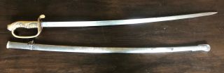 Ww2 Japanese Officer Parade Sword With Scabbard