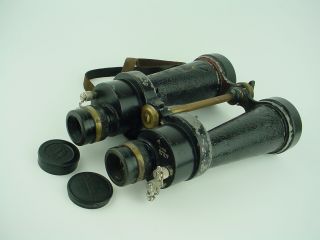 Barr & Stroud Cf41 Binoculars Ww2 Vintage Royal Navy Issue Glasgow & London - 1940