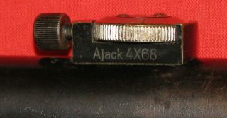 Vintage GERMAN rifle scope AJACK 4 x 68 / K98 with reticle 1 3