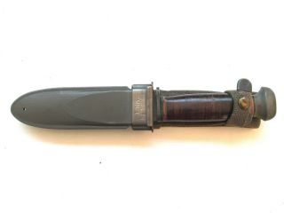 U.  S.  N.  Mark 1 Rh Pal 35 Fighting Side Knife With Scabbard
