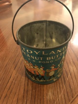 Vintage Toyland Peanut Butter Tin/can Chicago