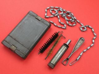 1937 G.  Appel German Ww2 K98 Mauser Cleaning Kit Oiler 98k Bore Chain 98