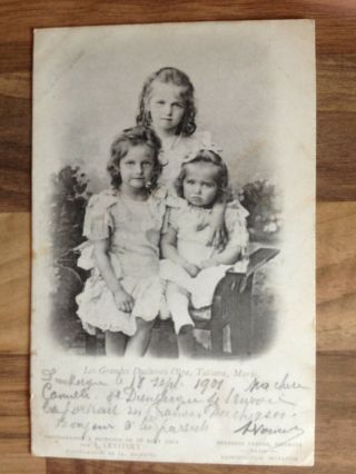 Pc Mailed 1901: Daughters Tsar - Olga,  Tatiana & Marie Of Russia,  Romanov