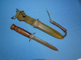 Minty Wwii M3 M - 3 Guard Marked Case Fighting Knife