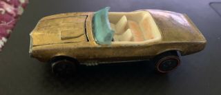 1968 Hot Wheels Mattel Die - Cast Redline Gold Custom Firebird Convertible Usa
