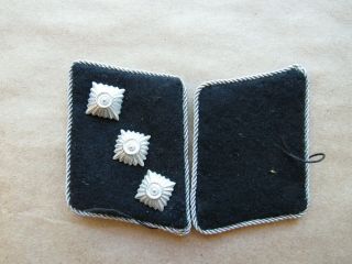 Wwii German Elite Forces Matching Collar Tabs One Blank And One 2lt
