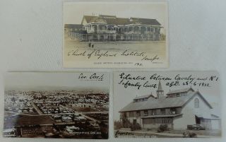 Three 1912 Real Photo Postcard Of Bloemfontein South Africa