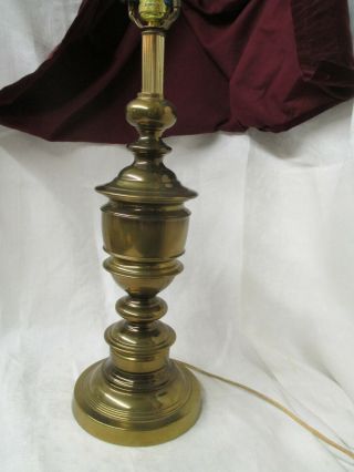 Vintage Solid Brass Table Lamp Very Heavy