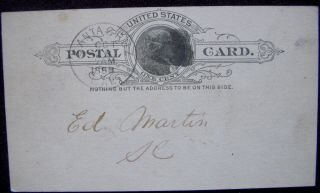 Santa Cruz,  California,  Post Card 1888 Congressmen Felton & Phelps Torchlight Pr