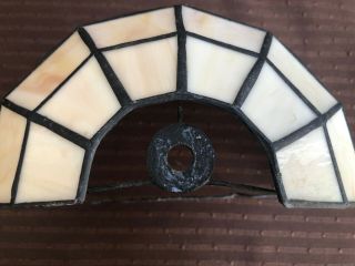 VINTAGE TIFFANY STYLE STAINED GLASS WALL SCONCE LAMP SHADE 3 3