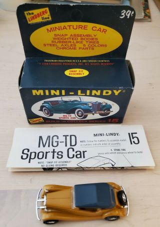 Mini Lindy Mg - Td Sports Car Build ‘n Collect Series 15 Opened Assembled