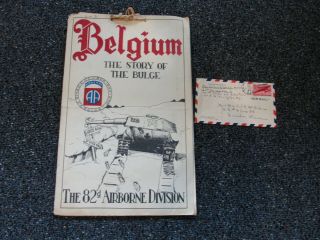 Wwii Us Army Rare 82nd Airborne Division Belgium The Story Of The Bulge Officers